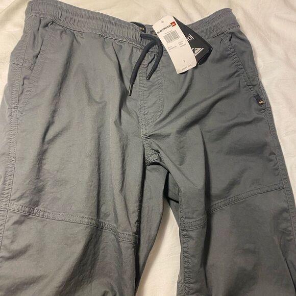 Quicksilver Foxoy Straight Tapered Pants Twill Stretch Lightweight Size Small - Picture 13 of 15